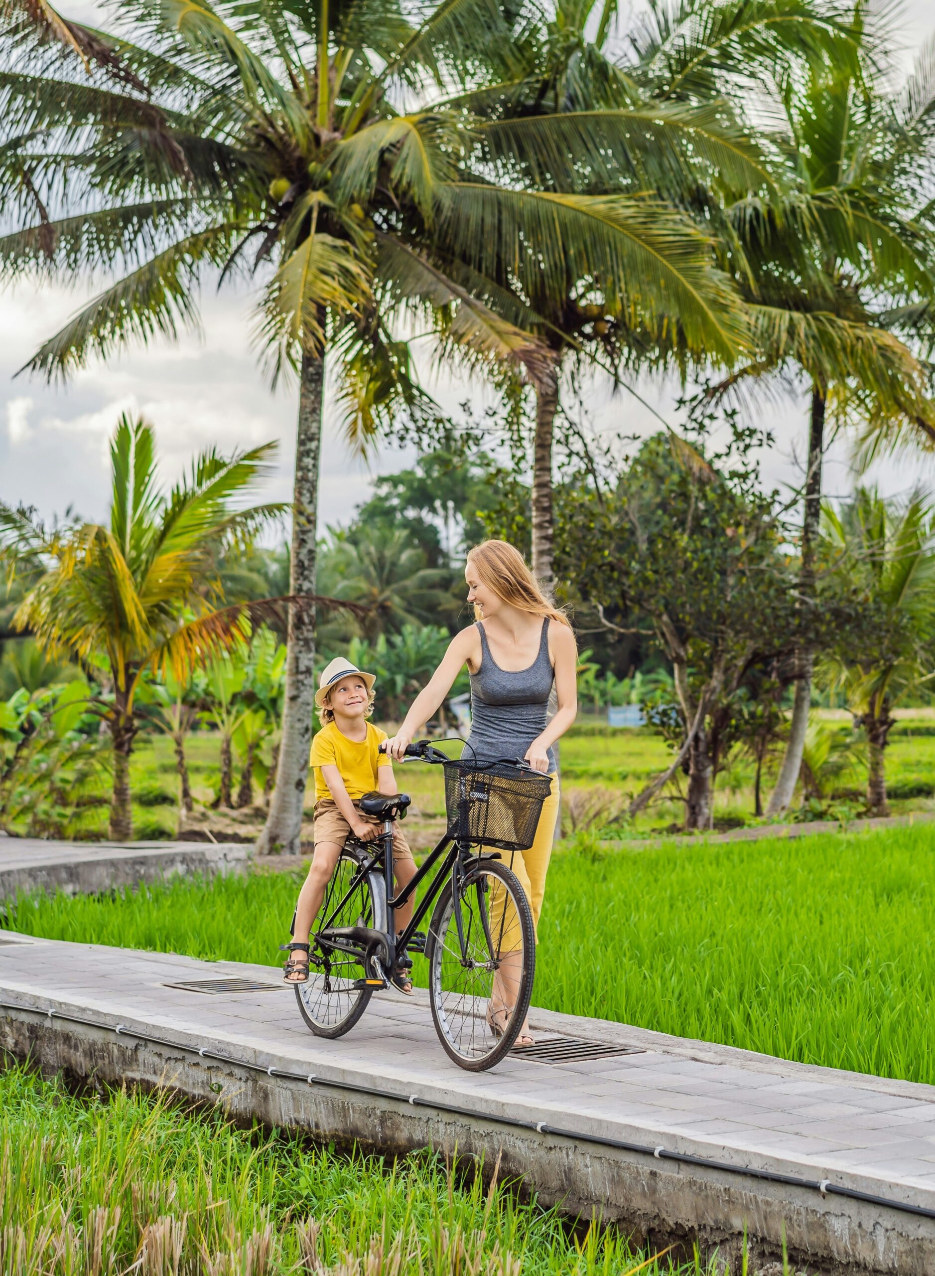 fietsen bali rijstvelden
